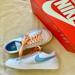 Peach + Blue Nike Royale’s